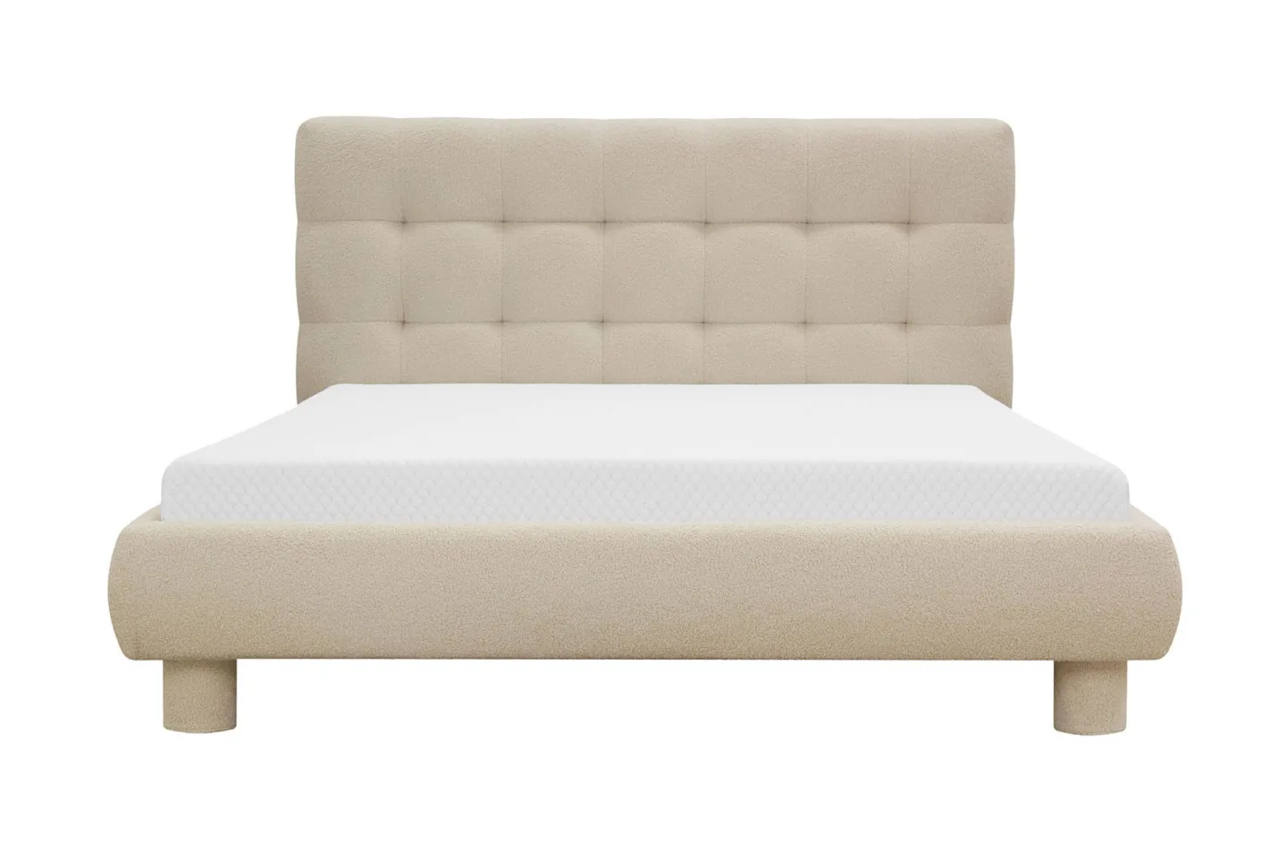 Teddy Komplett Sängpaket Sängram med Madrass 120x200 cm - Beige