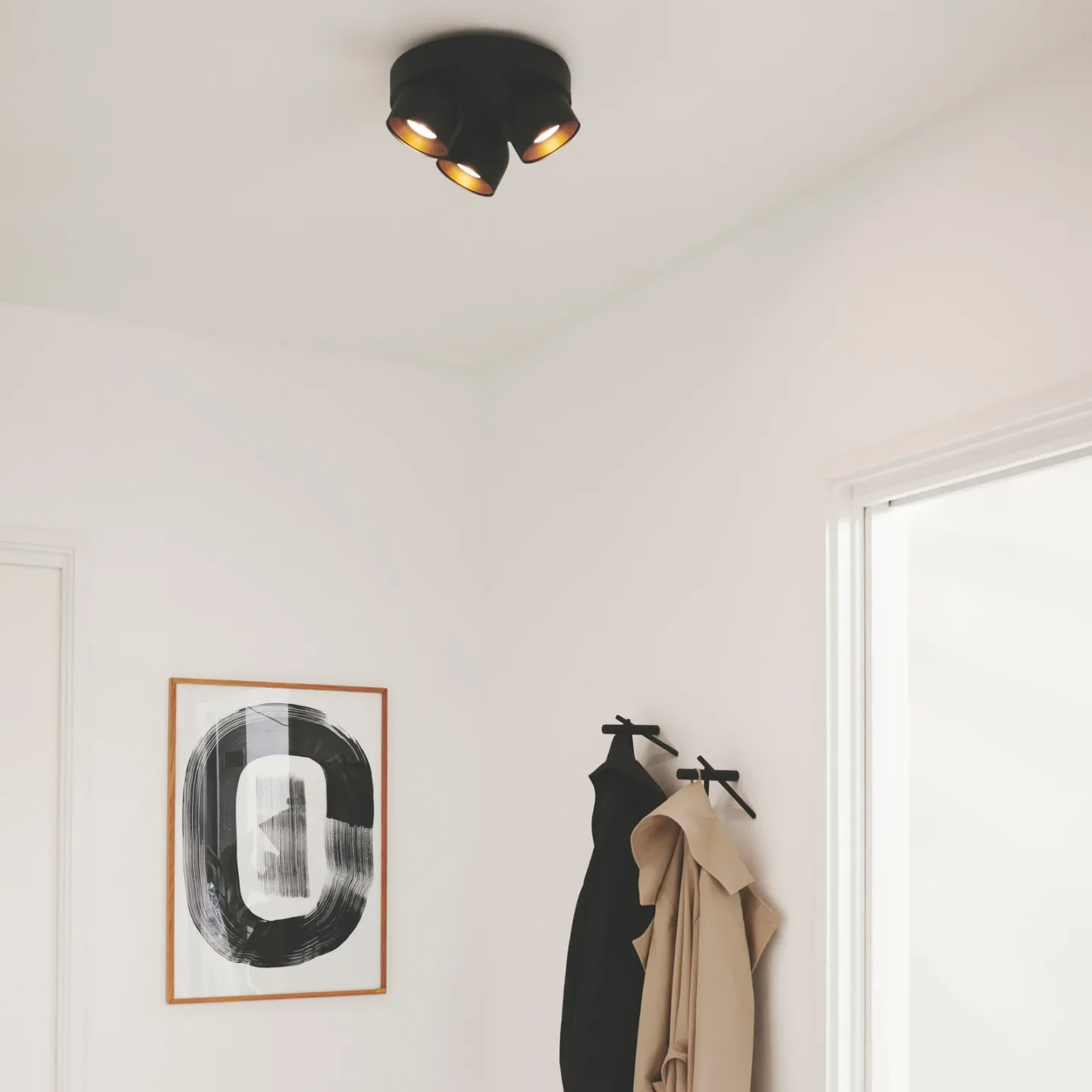 Pitcher Downlight, svart/mässing, 3 lampor, metall – Nordlux - Hall - Modern - Med flera ljuskällor