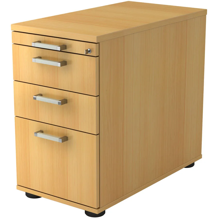 Standcontainer Office buche Holzwerkstoff B 42.8 H 76 cm