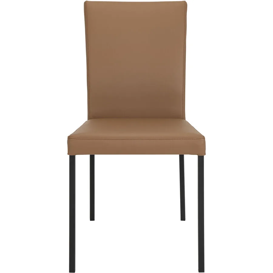 Stuhl Pilar cognac Leder/Metall