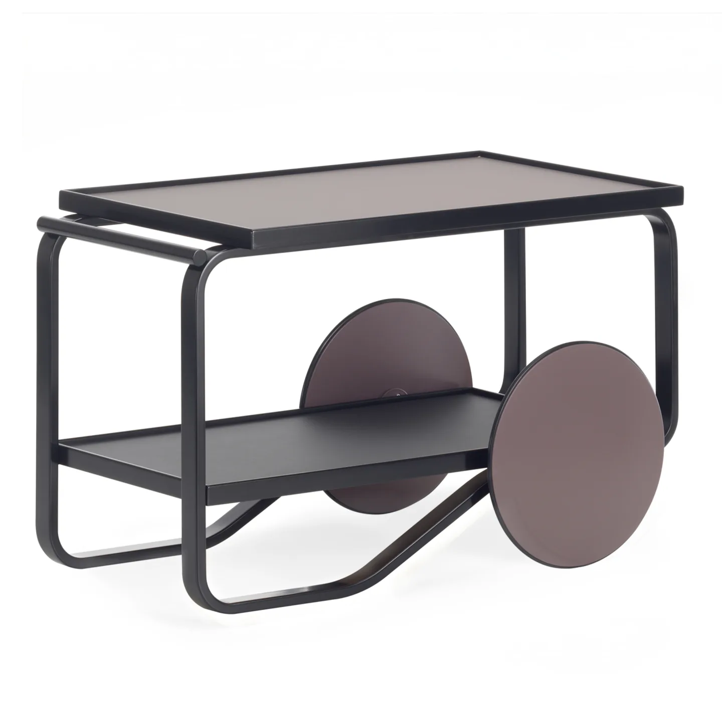 Artek - Serveringsvagn 901, Black/Moor/Charcoal - Serveringsvagnar - Alvar Aalto - Svart - Trä