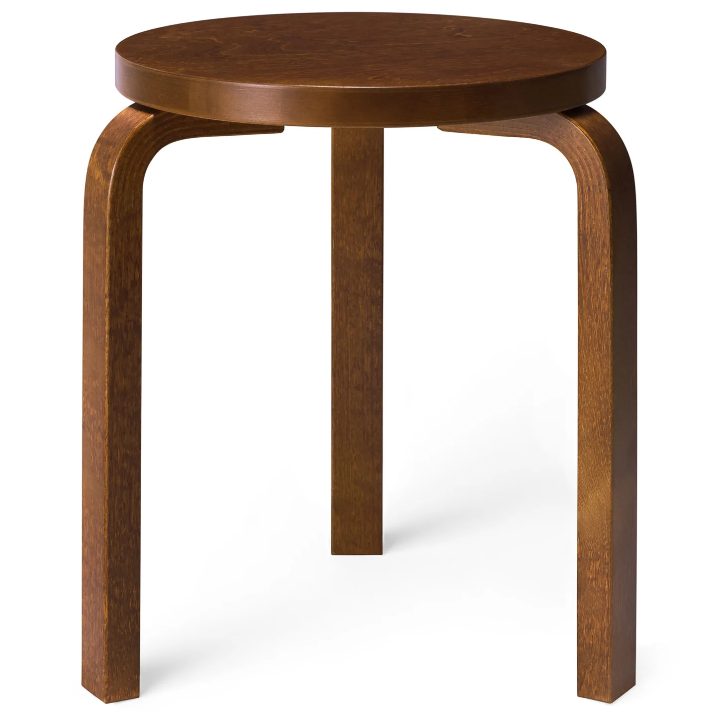 Artek - Stool 60 sittpall valnötsbetsad björk - Pallar - Alvar Aalto