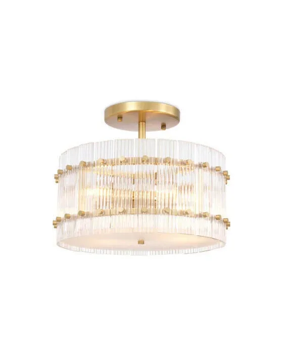 Ruby loftlampe antik messing