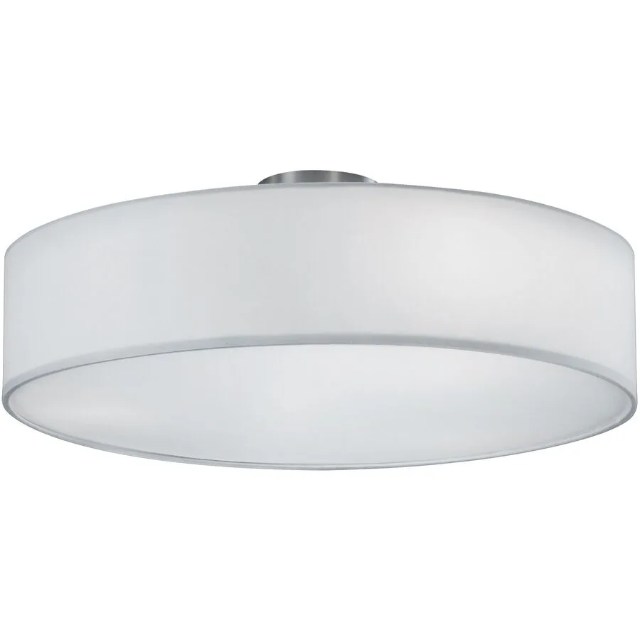 Deckenlampe Dari Grau Metall 50 cm 17 cm - Farbe: Nickel matt