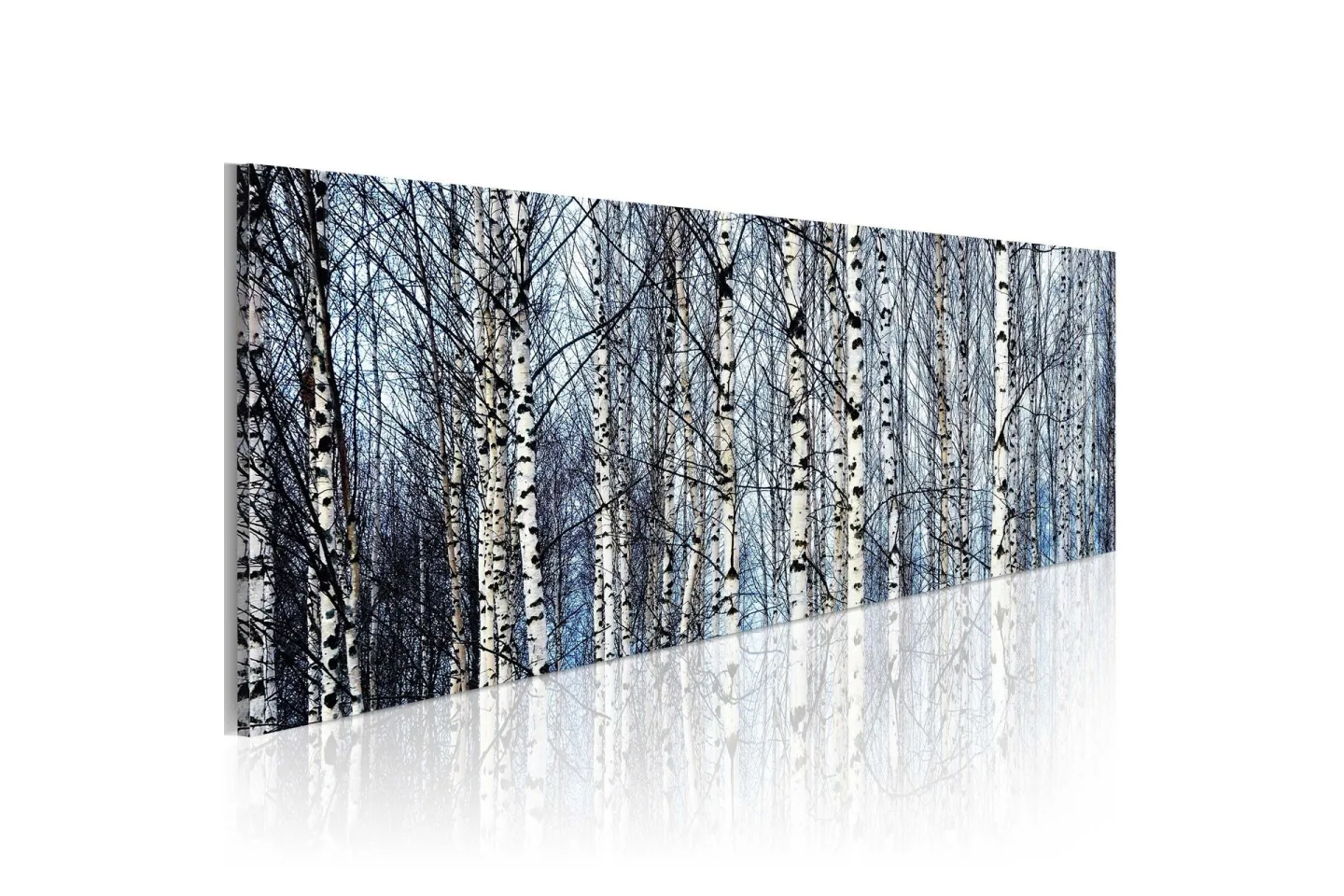 Tavla Vita Björkar 135x45 cm -