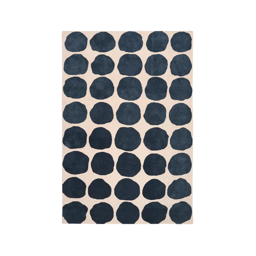 Chhatwal & Jonsson Big Dots Teppich Light khaki/blue melange, 230 x 320cm