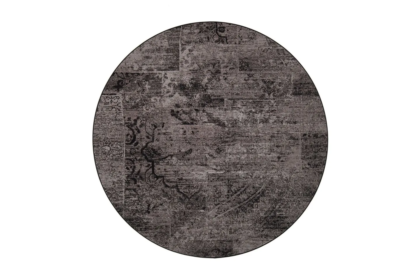 Rustiikki Matta Rund 200 cm Svart - Vm Carpet