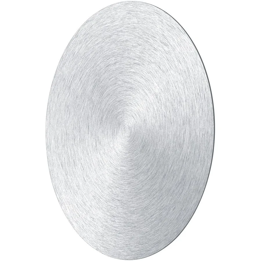 Wandlampe Delta Silber Aluminium 30 cm 4 cm - Farbe: Aluminium eloxiert - LED - Lichtfarbe: Extra warmweiss - LED Energiesparlampen