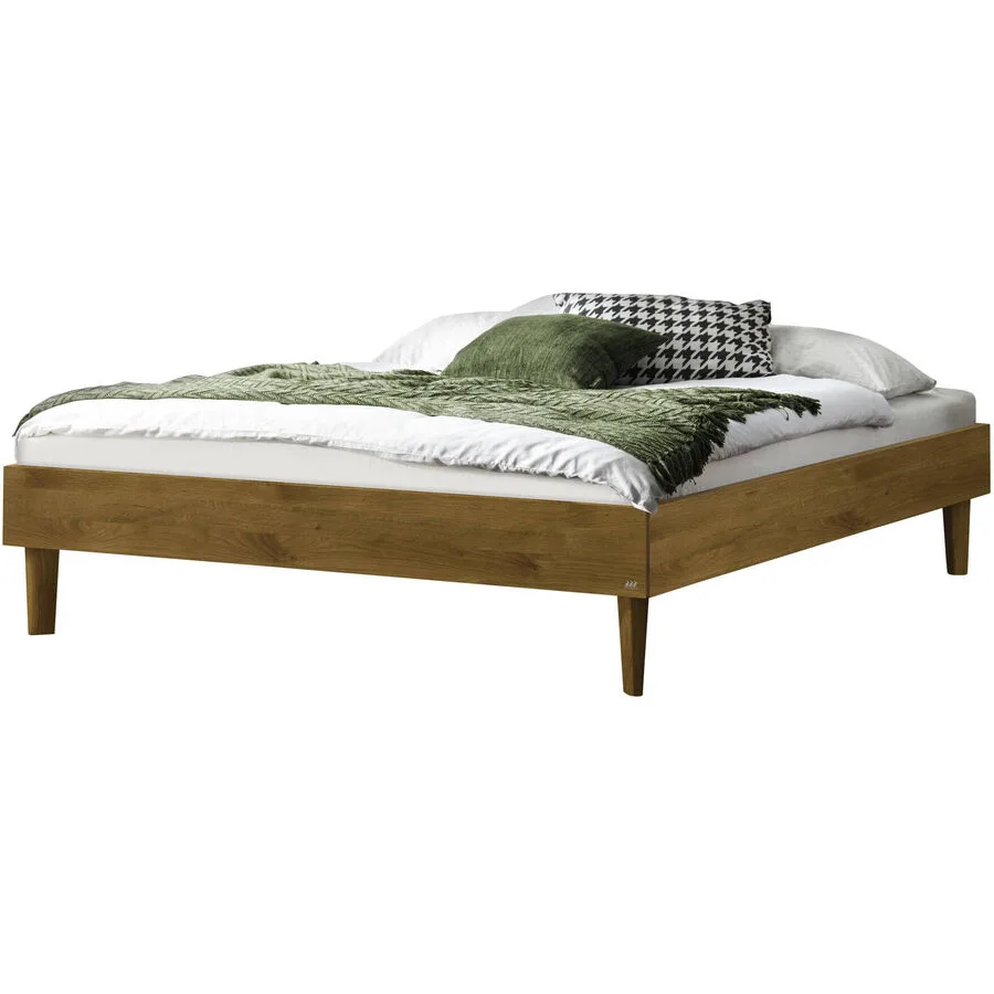 Hasena Bett Sassari Wildeiche Eiche massiv Massivholz 100 x 200 cm