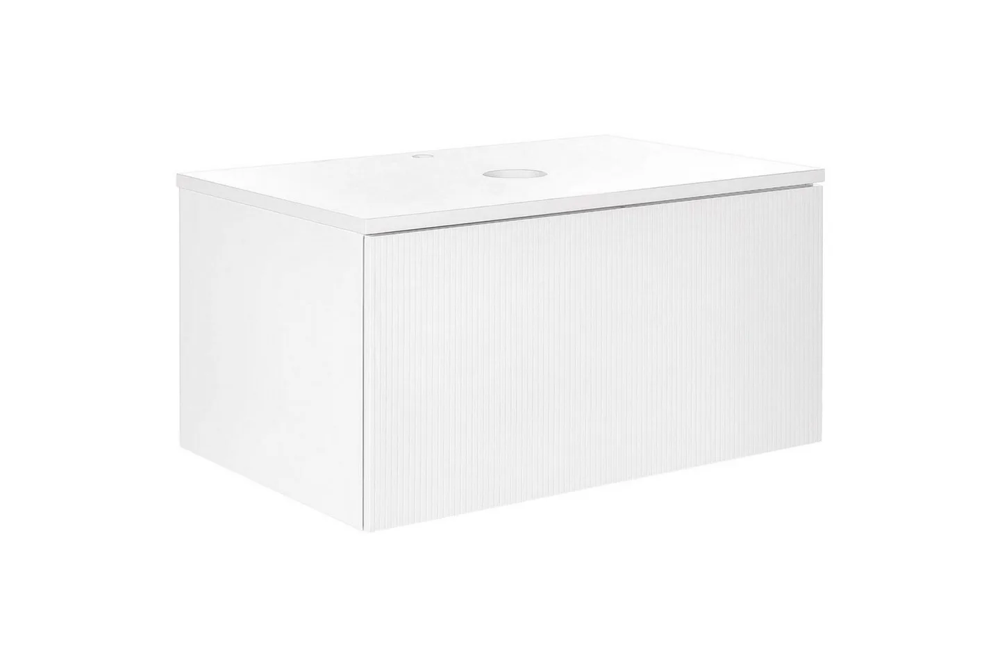 Tvättställsskåp Alzira Vit, 80x52x40 cm - Vit, 80x52x40 cm
