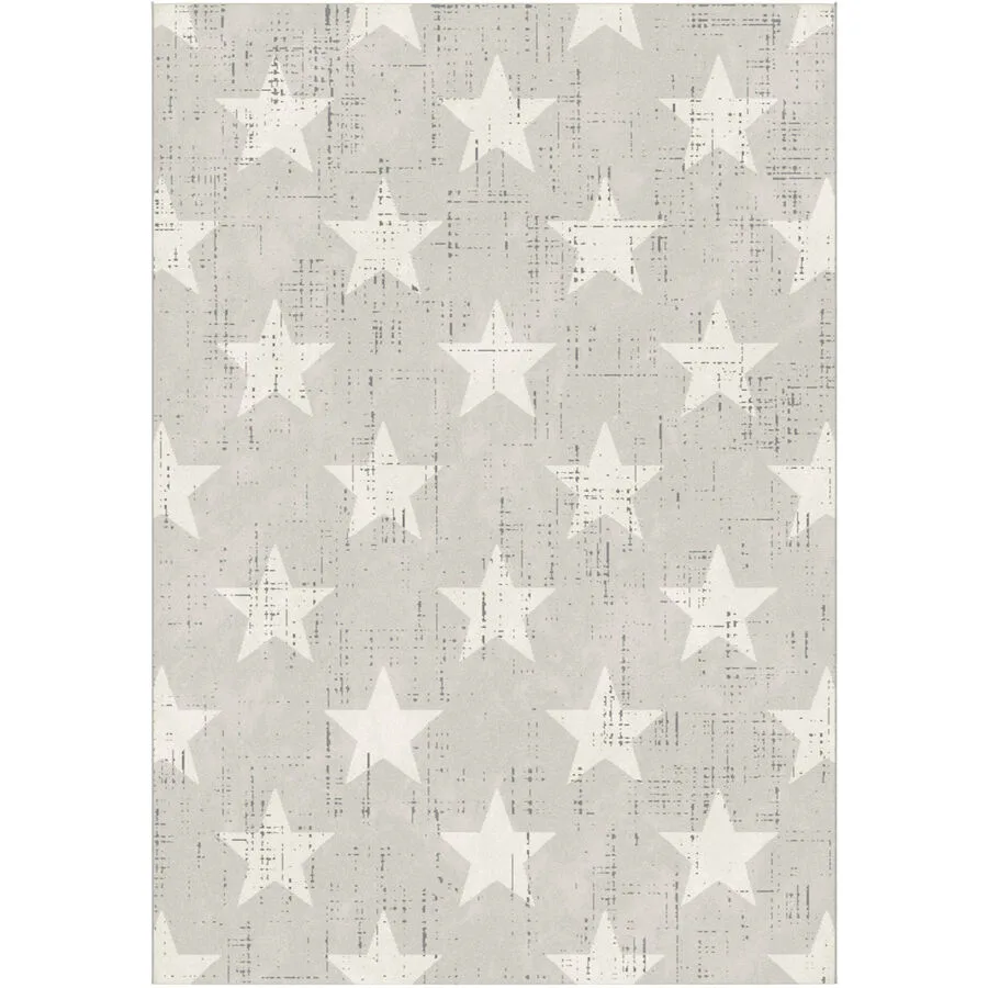 Kinderteppich Canvas Silber Anderes Muster Polypropylen 120 x 170 cm
