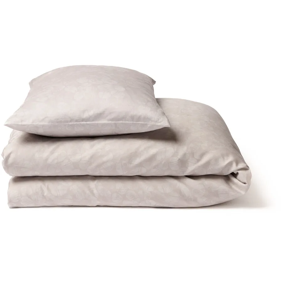 Duvetbezug Maggia rosa/grau Einfarbig Baumwolle 200 x 210 cm - Material: 100% Bio-Baumwolle