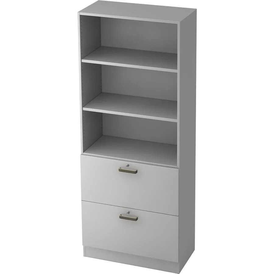 Regal Office grau Holzwerkstoff B 80 cm H 200.4 cm