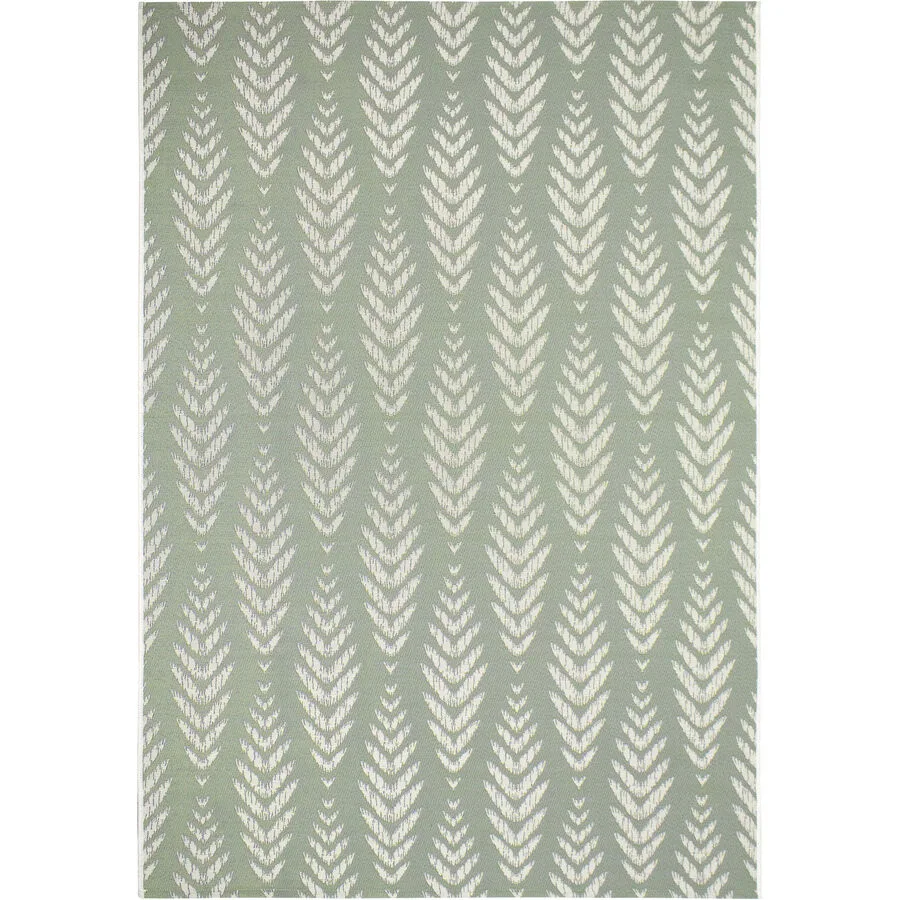 Outdoor-Teppich Amelie grün Fischgrätmuster Polypropylen 160 x 230 cm