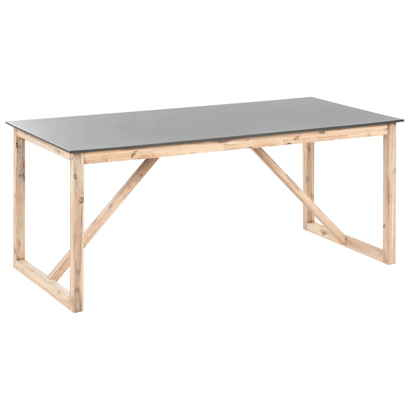Matbord utomhus Notteri 90x180 cm Betong - Grå/Brun