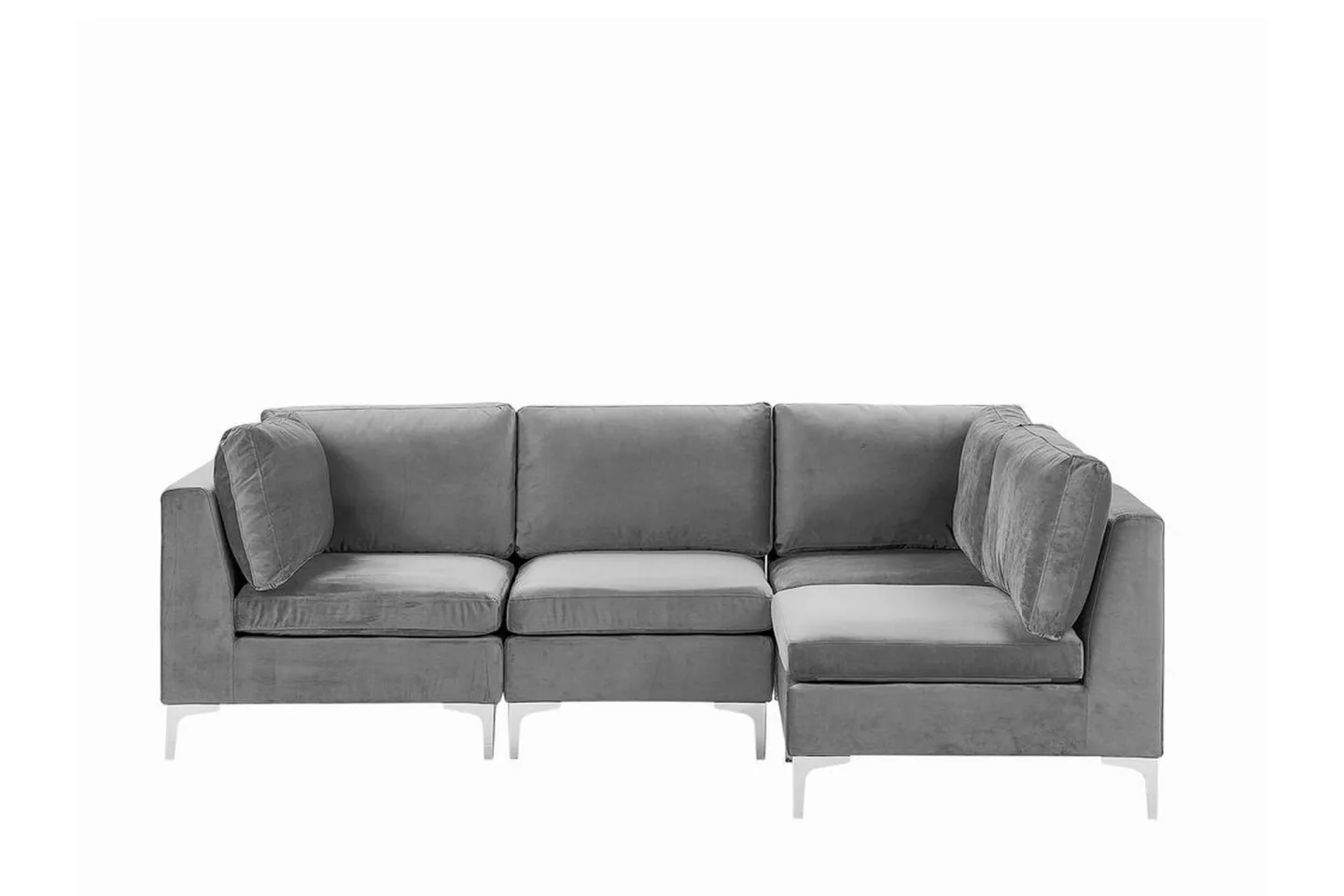 4-sits Hörnsoffa Samkom Vänster - Sammet/Grå