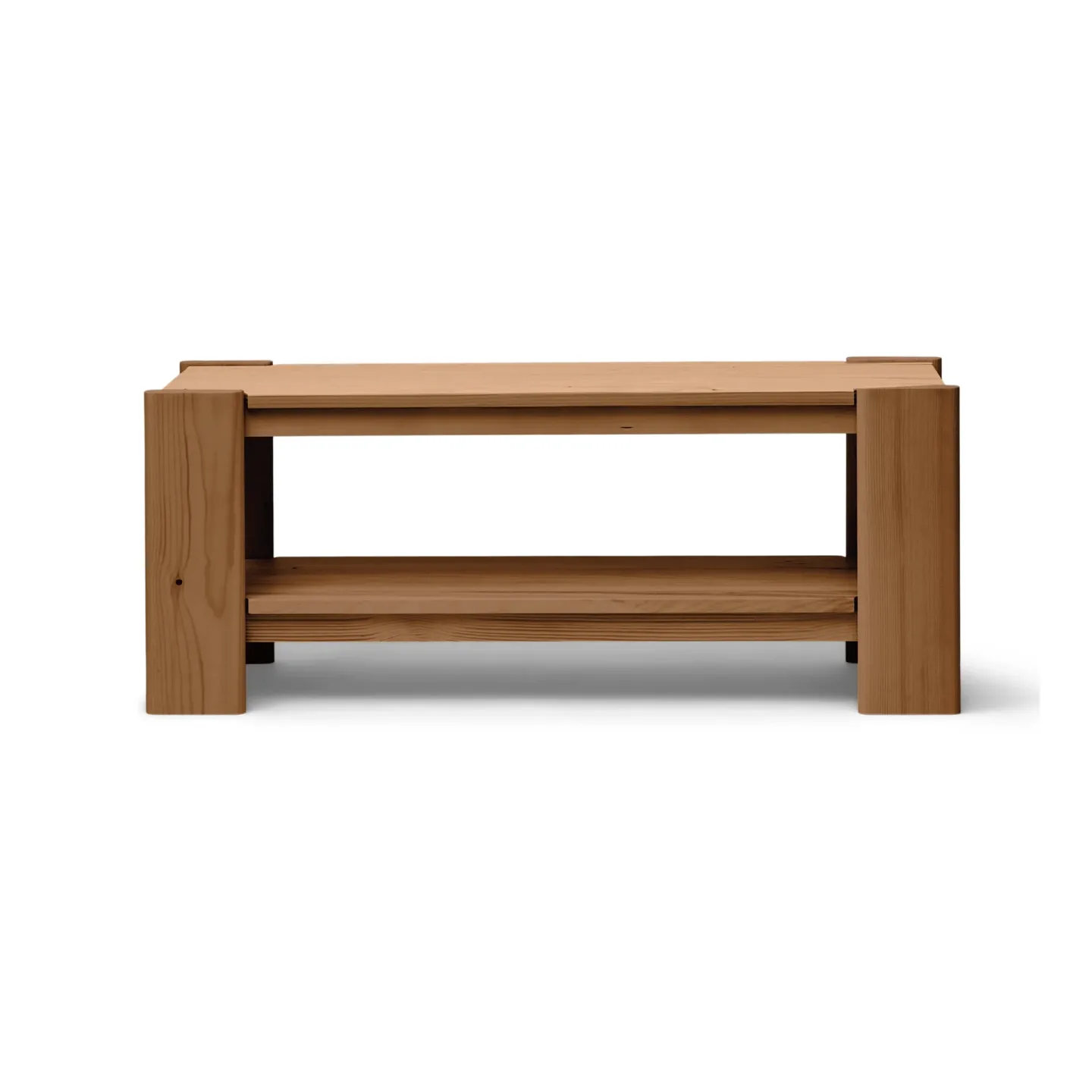 Form & Refine Beam bänk Deep brown pine, 112x45x33 cm
