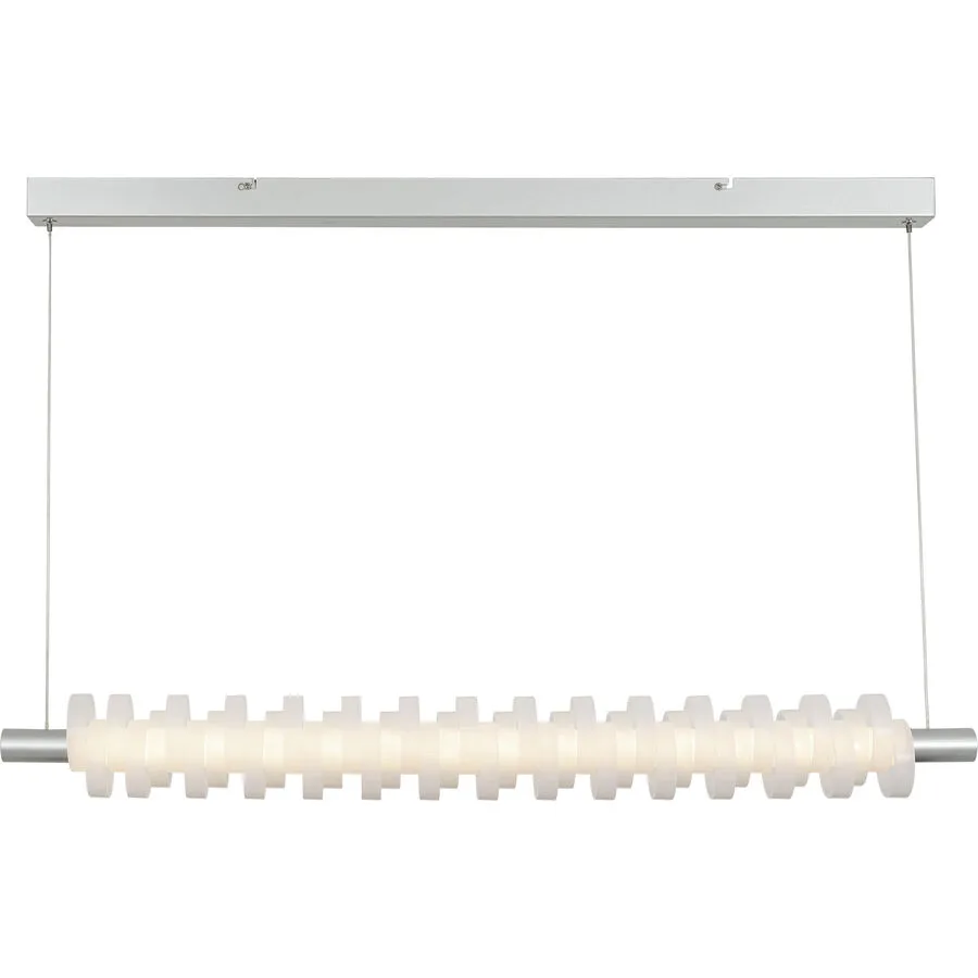 Pendellampe Flora Silber Kunststoff/Metall 100 cm 140 cm - LED - Lichtfarbe: Extra warmweiss - Material: Metall/Kunststoff - Pendellampe- LED