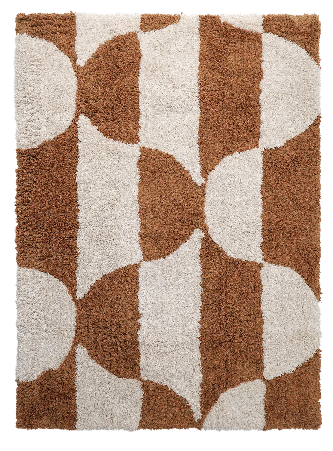 Ryetepper - Kalymnos Natural Cotton Shaggy (offwhite/okergul) (Størrelse: 160 x 230 cm)