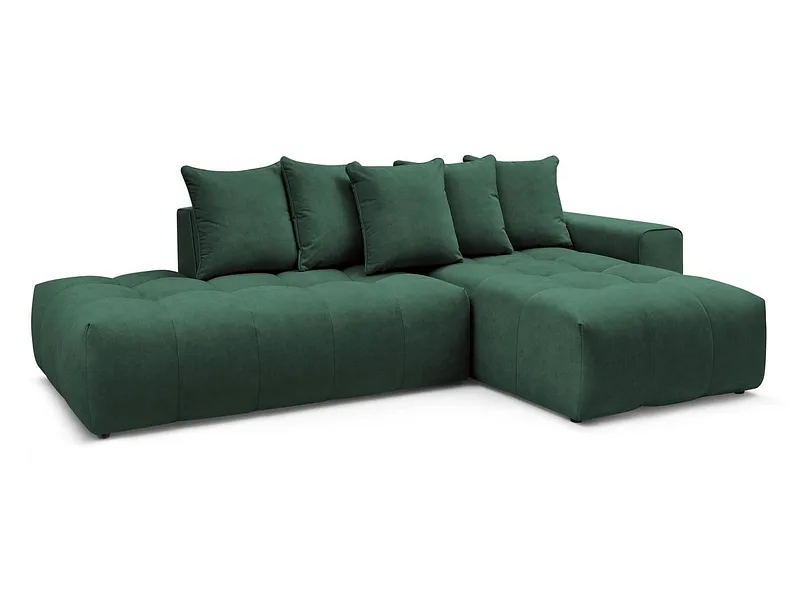 Ecksofa BOBOCHIC MONT-BLANC Samt grün