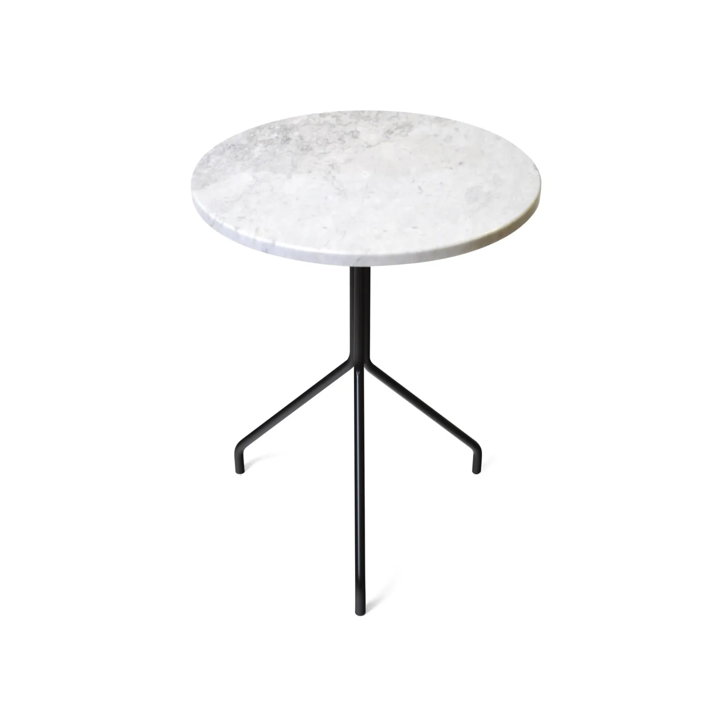 OX Denmarq - Allforone Table Or Stool, Height 60 Cm, Top: White Marble - Sidobord - Dennis Marquart - Svart - Metall/Sten