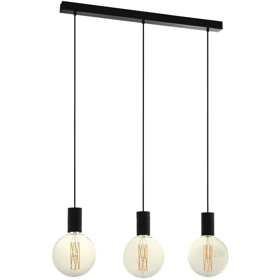 Eglo Pendellampe Pozueta Schwarz Stahl 6.5 cm 84 cm