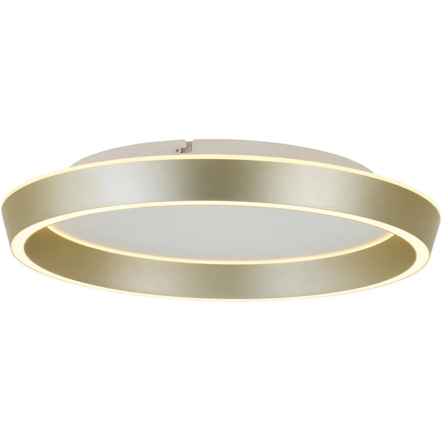 Deckenlampe Jade Champagner matt 2300 lm Dimmbar: Code B 42 cm - LED - Lichtfarbe: Warmweiss - LED Energiesparlampen