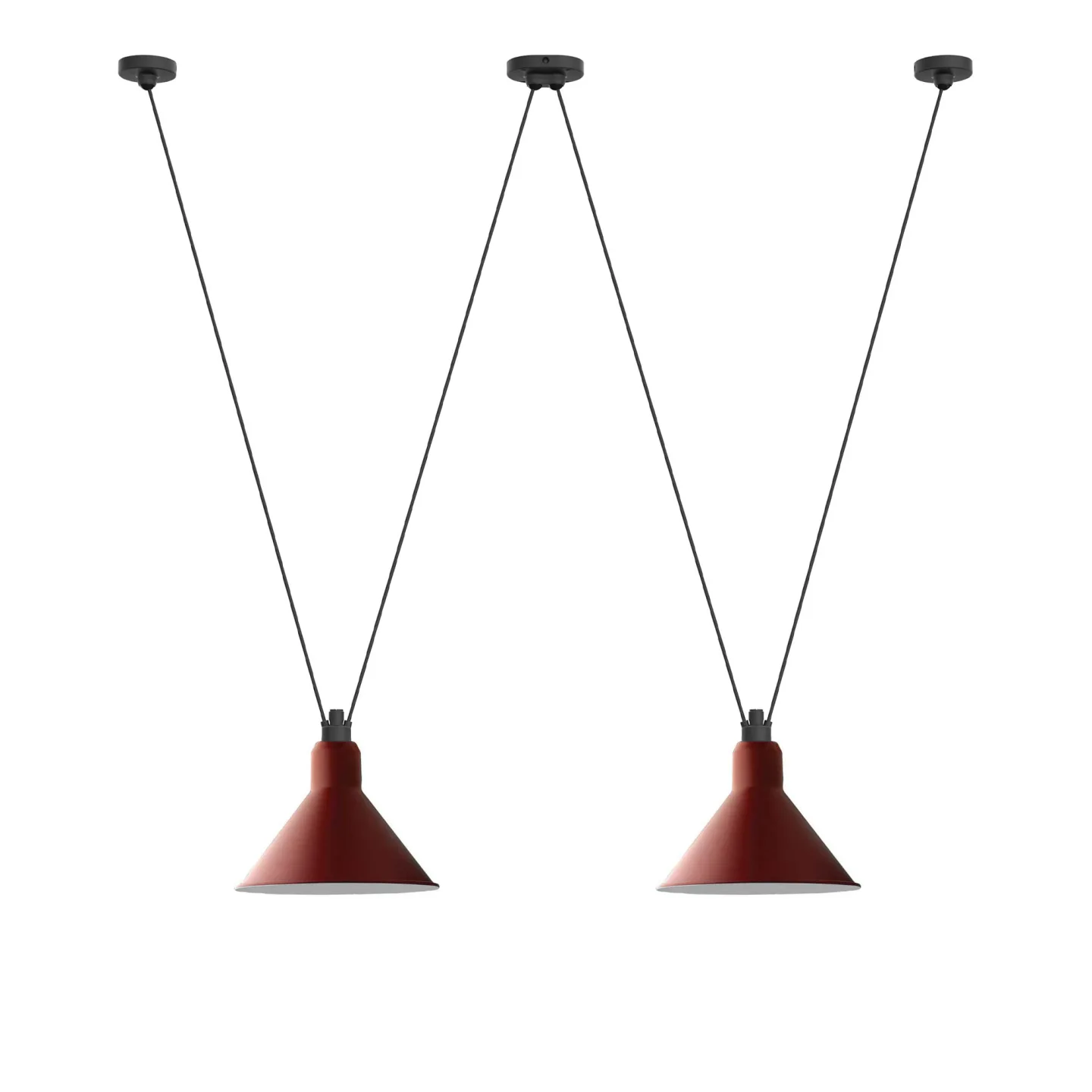 DCWéditions - Les Acrobates De Gras 324 XL Conic Red - Pendellampor - Bernard-Albin Gras - Röd