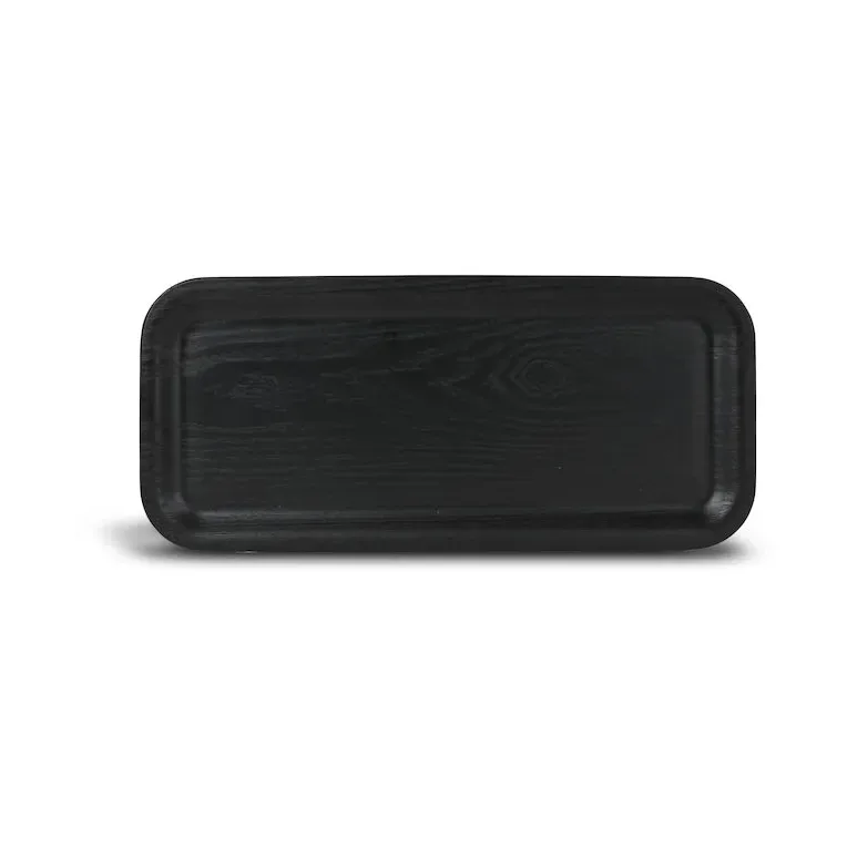 Sagaform Hanna langer Teller 34x15 cm Schwarz