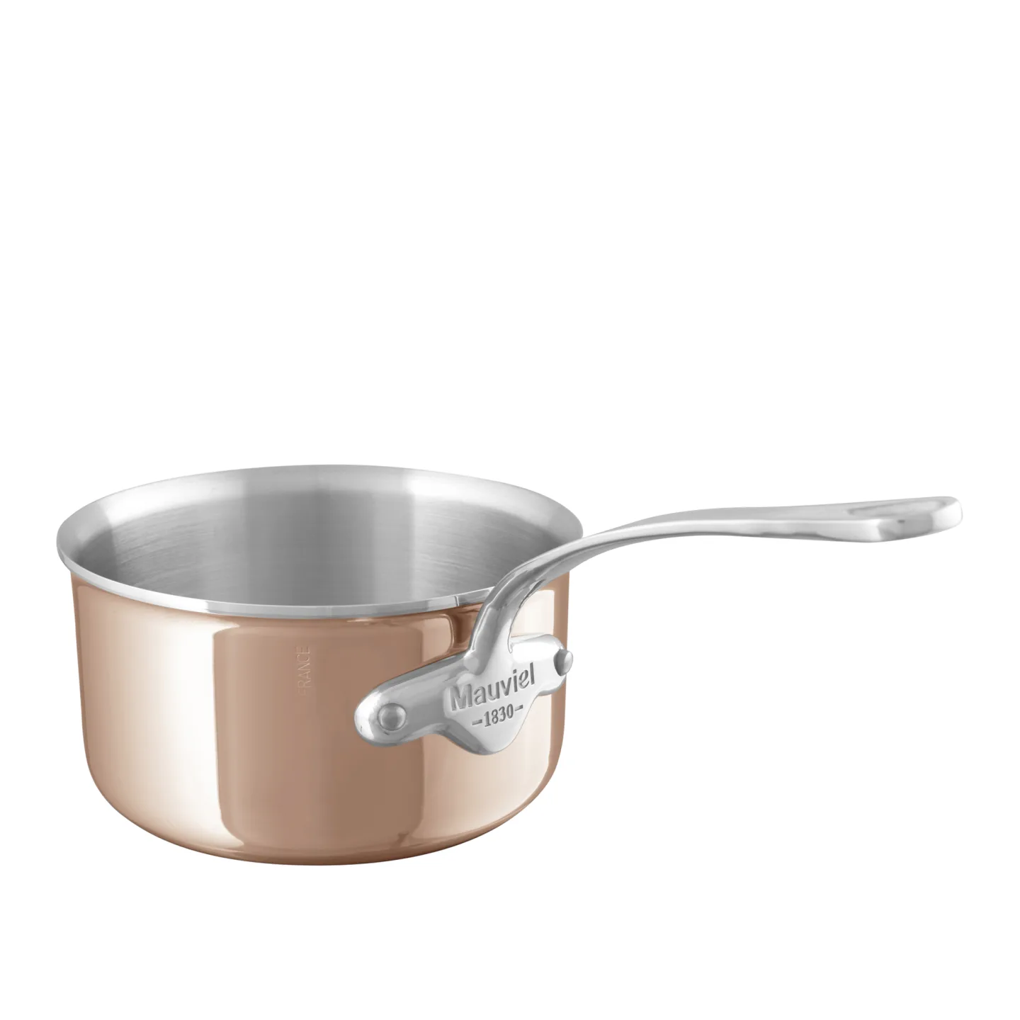 Mauviel - Saucepan M'6S Copper/Steel - 1,7 L - Grytor och kastruller - Silver,Brons