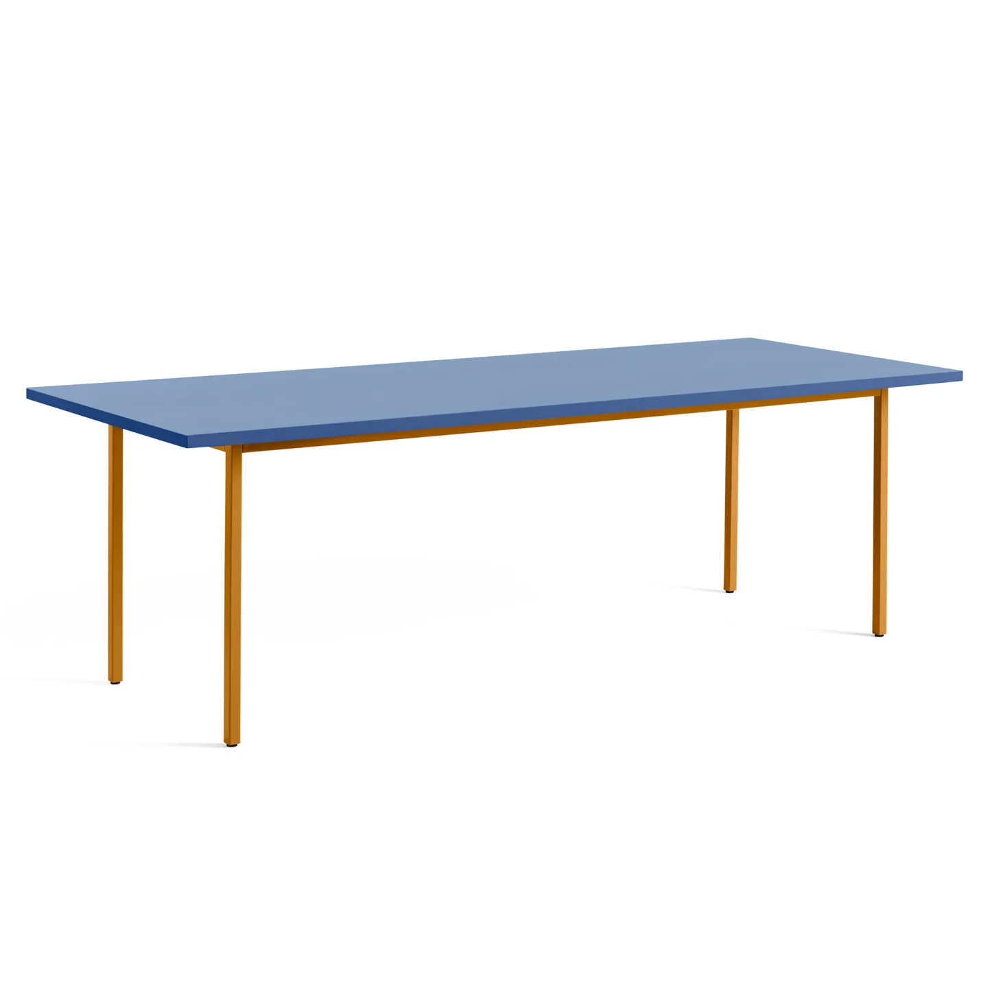 HAY - Two-Colour Table 240 Blue / Ochre - Matbord - Muller Van Severen - Brun,Blå - Metall