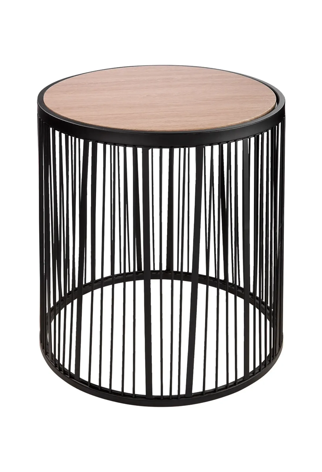 Gilde Beistelltisch Stripes, Schwarz H: 35 cm Schwarz | Schubiger Möbel