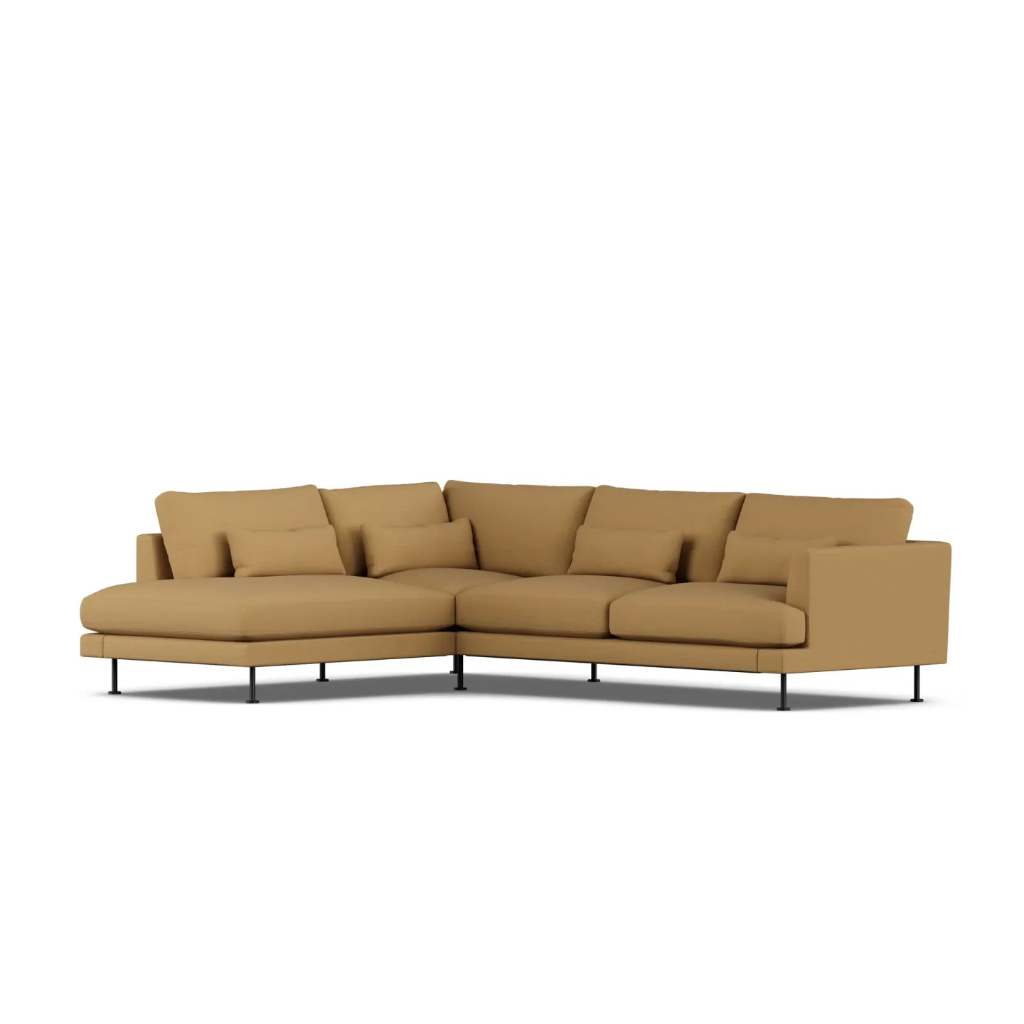1898 Bredhult soffa Same Ochre 6676-svart stål, 3-sits A2