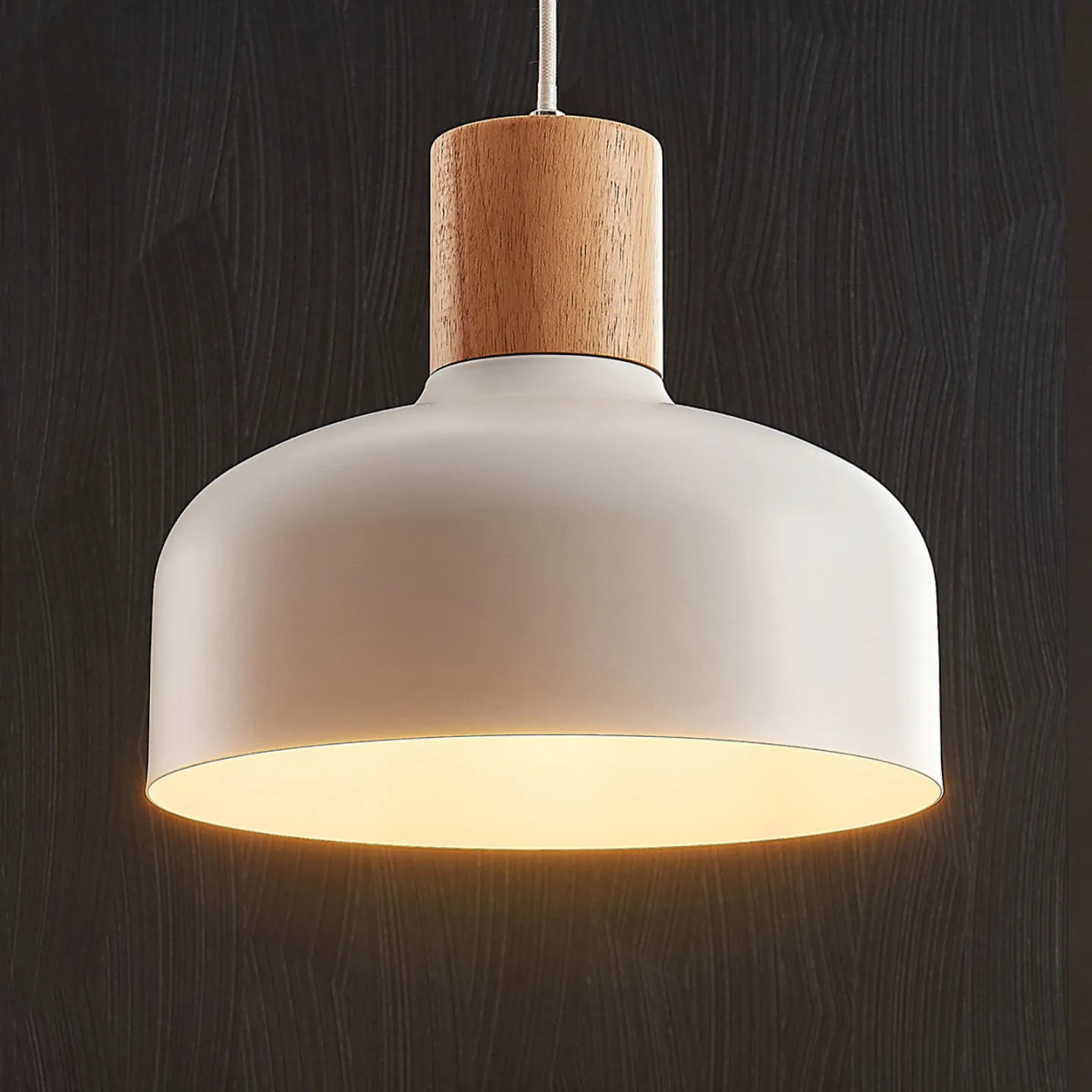 Carlise Pendelleuchte White - Lindby - Wohnzimmer - Skandinavisch - Metall - Mehrflammig