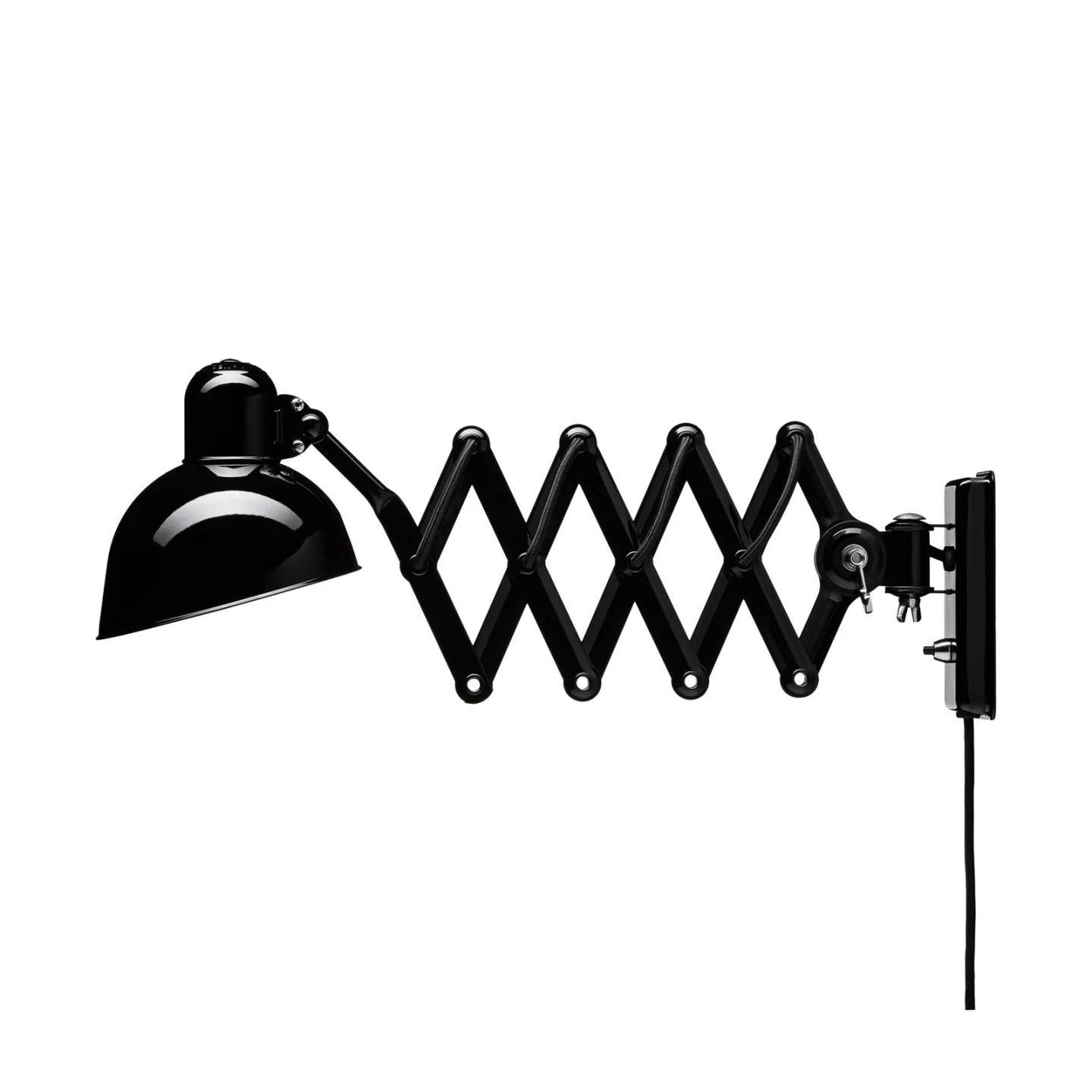 Kaiser Idell Wandlampe mit Stecker, schwarz - Fritz Hansen Kaiser Idell 6718-W - Wohnzimmer - Design - Metall