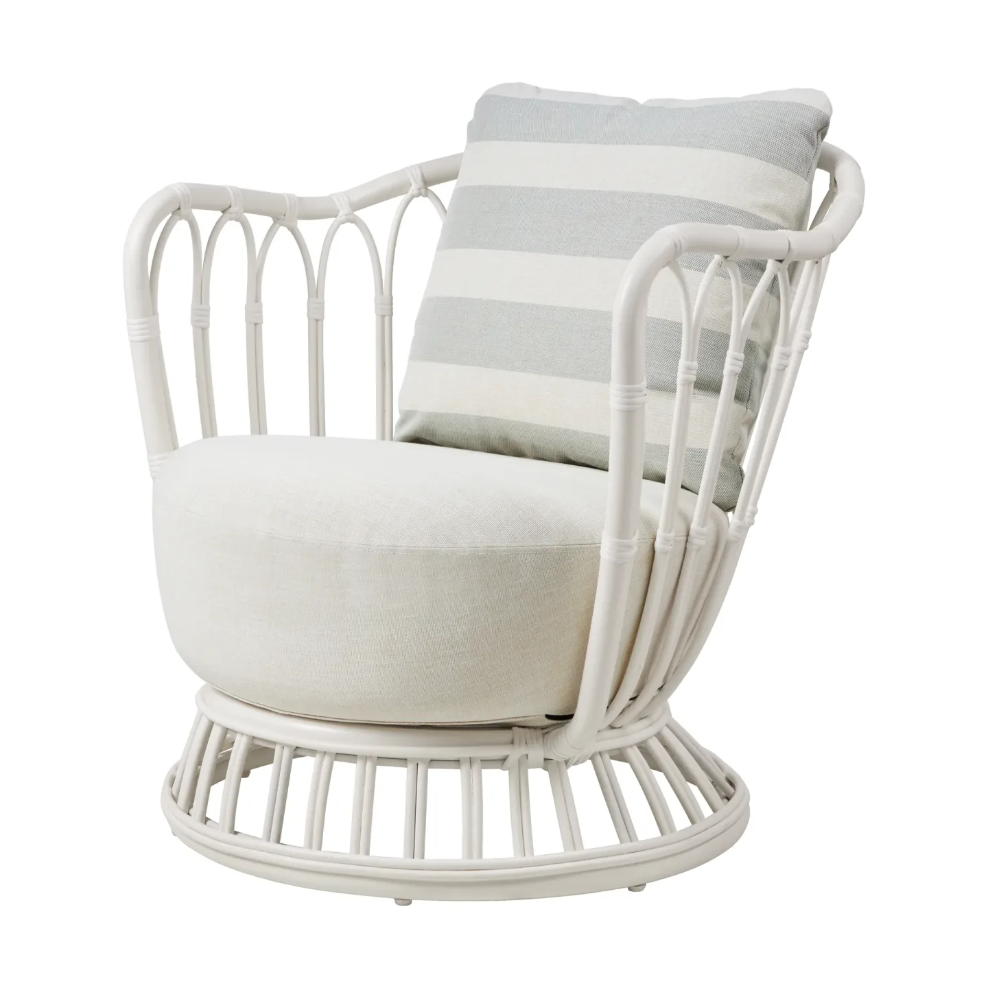 GUBI Grace Outdoor Lounge Stuhl Leslie Limonta 006-020-alabaster white