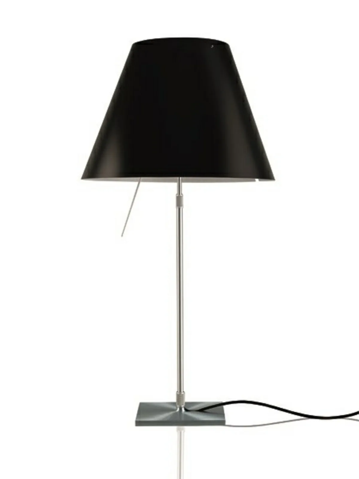 Costanza Bordslampa Alu/Liquorice Black - Luceplan - Vardagsrum - Aluminium