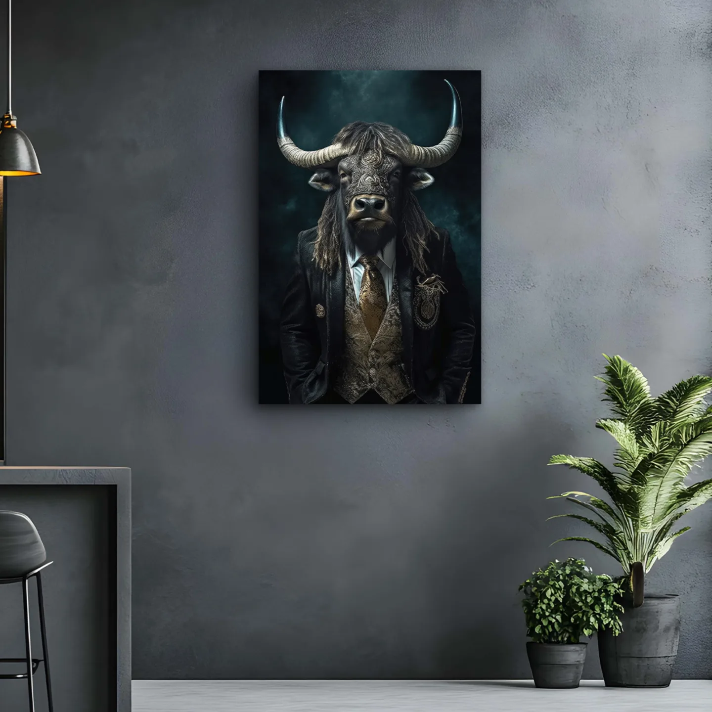 image LAND Alubild Stylish Mr. Bull | Schubiger Möbel