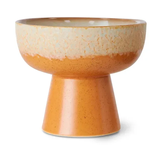 HKliving 70er Tapas-Schale auf Fuß S Ø11x9,5 cm Dunes