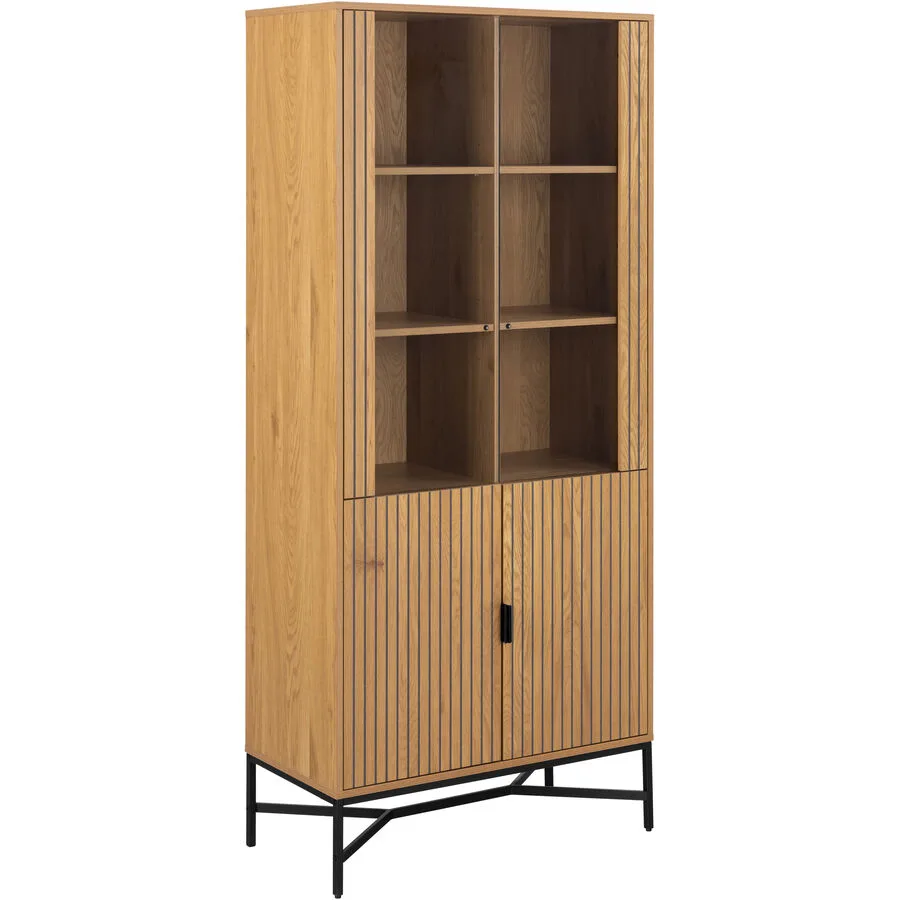 Vitrine Jaipur natur MDF B 80 H 180 cm