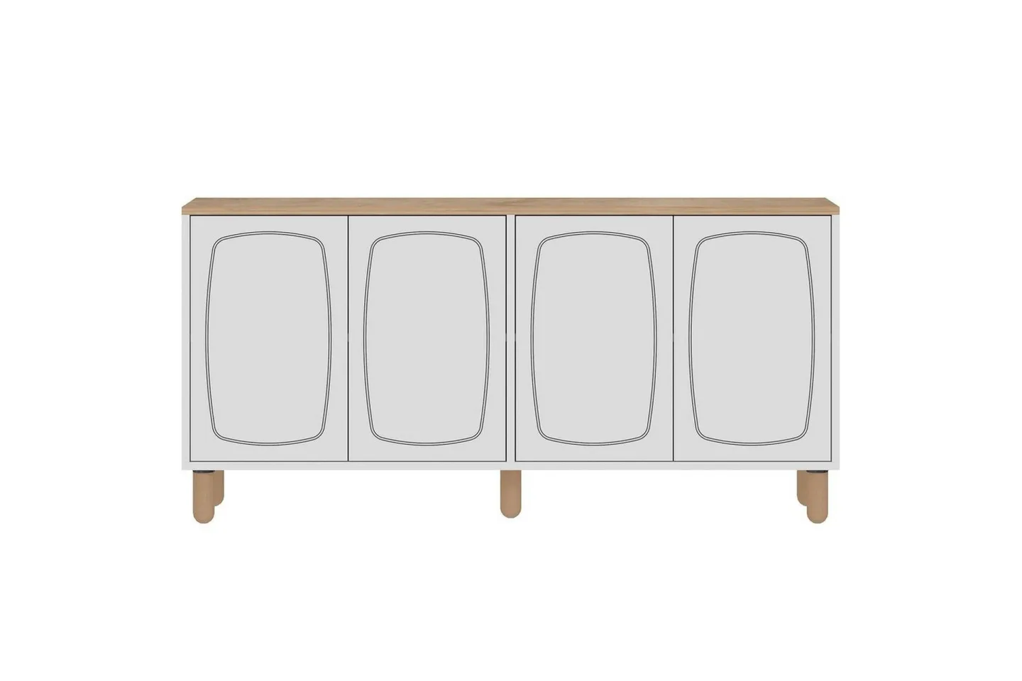Adrin Konsollbord 150 cm - Ek/Vit