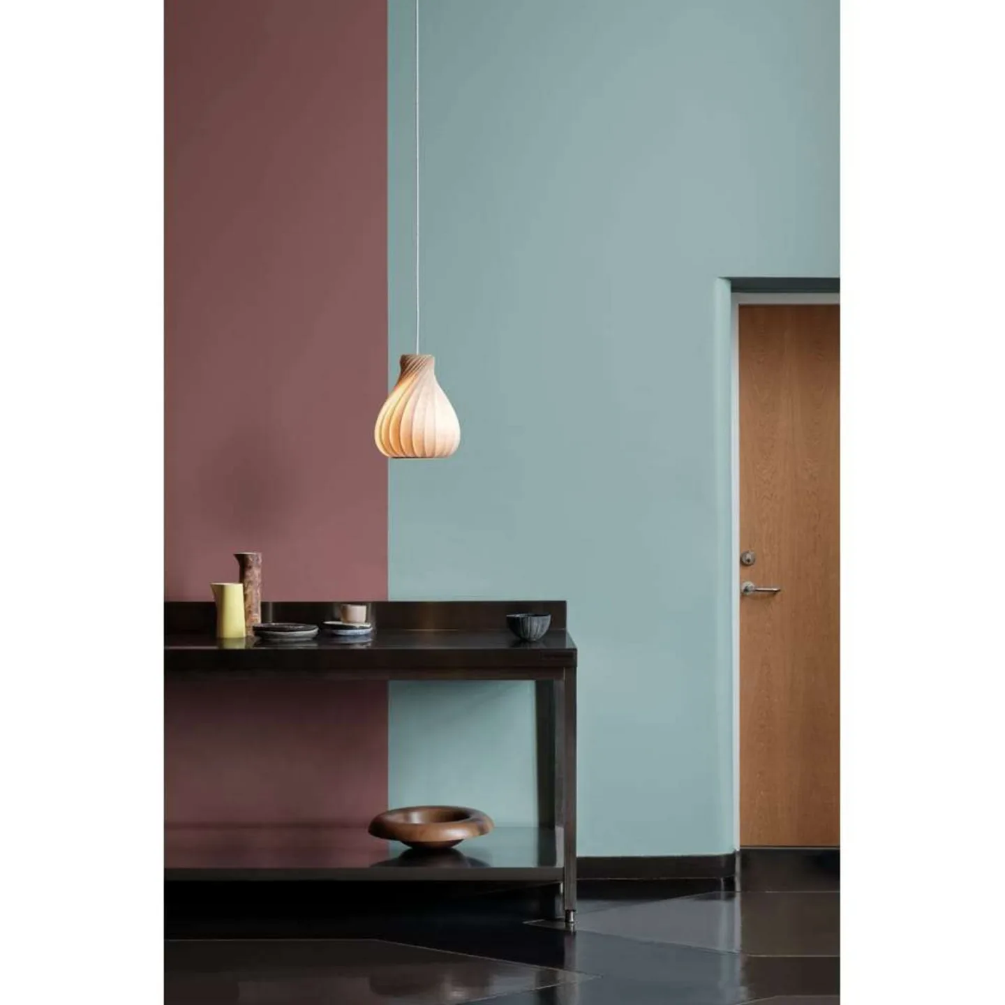 TR42 Pendelleuchte 30x33 Birch Natural - Tom Rossau - Wohnzimmer - Holz