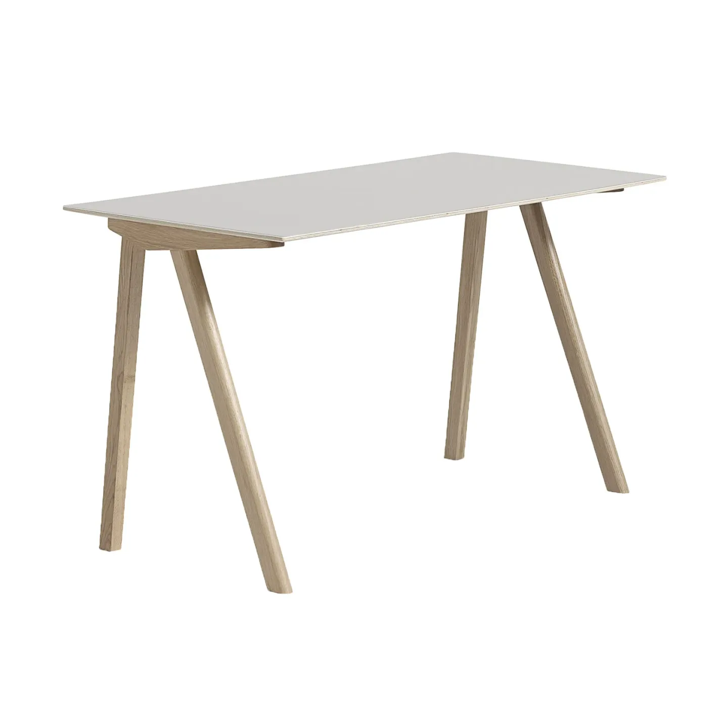 HAY CPH90 2.0 Schreibtisch 65x130 cm Off white linoleum-lacq. oak