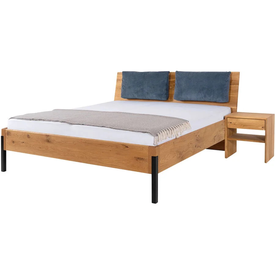 Bett Joah eiche Eiche Massivholz 160 x 200 cm