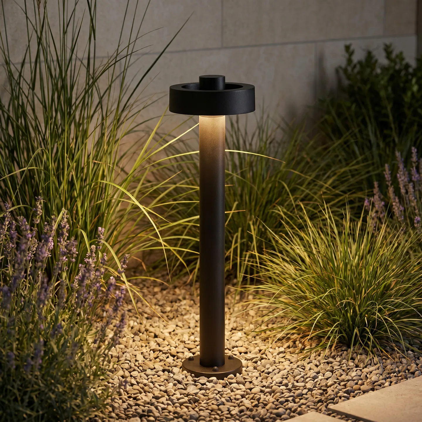 LED-Wegeleuchte Nirella, Höhe 60 cm, schwarz, CCT, Metall, IP65- Lucande - Modern - Einflammig
