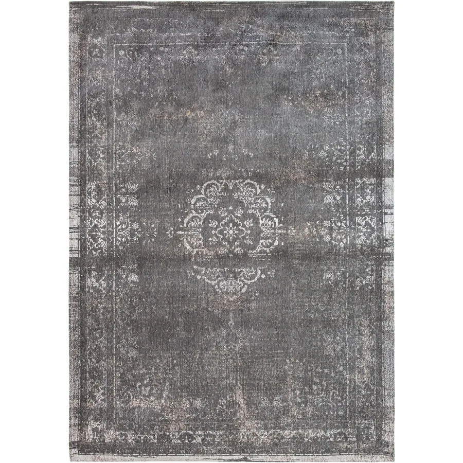 Teppich Medallion Grau, Weiss Anderes Muster Polyester 140 x 200 cm