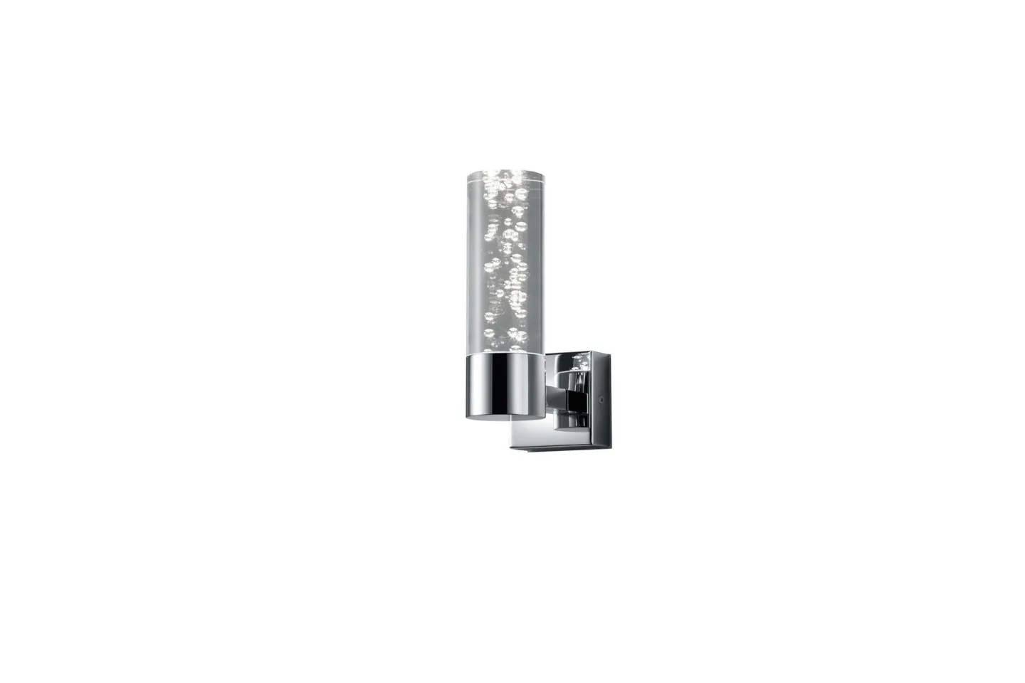 Bolsa H2O LED Vägglampa 1L krom/ bubbelglas - Vit