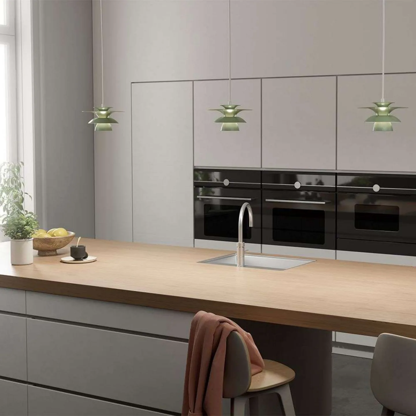 Picasso Pendelleuchte Ø18 Soft Sage - Belid - Wohnzimmer - Metall