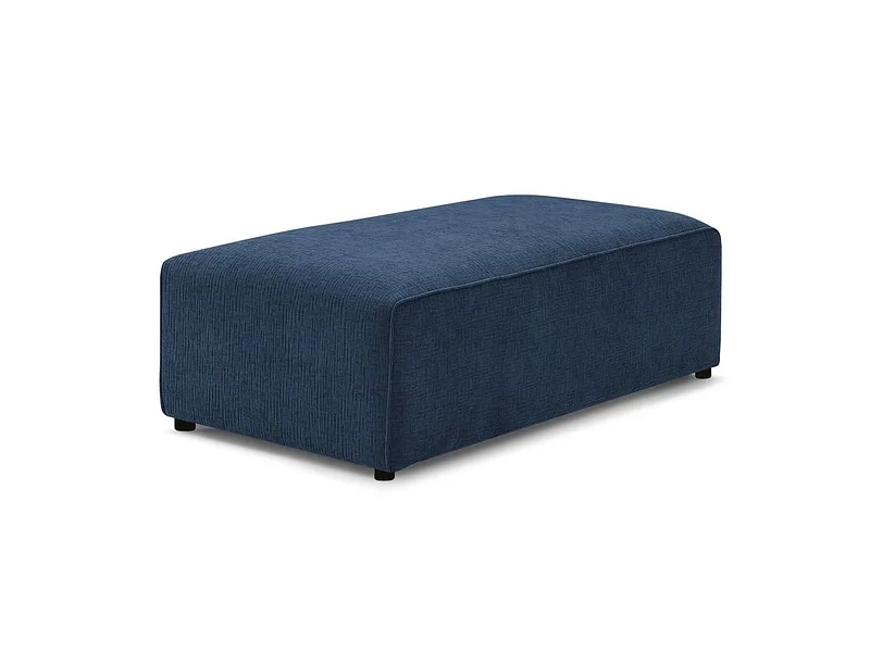 Hocker BOBOCHIC MEGEVE 70x140x45cm stoff mit textur dunkelblau
