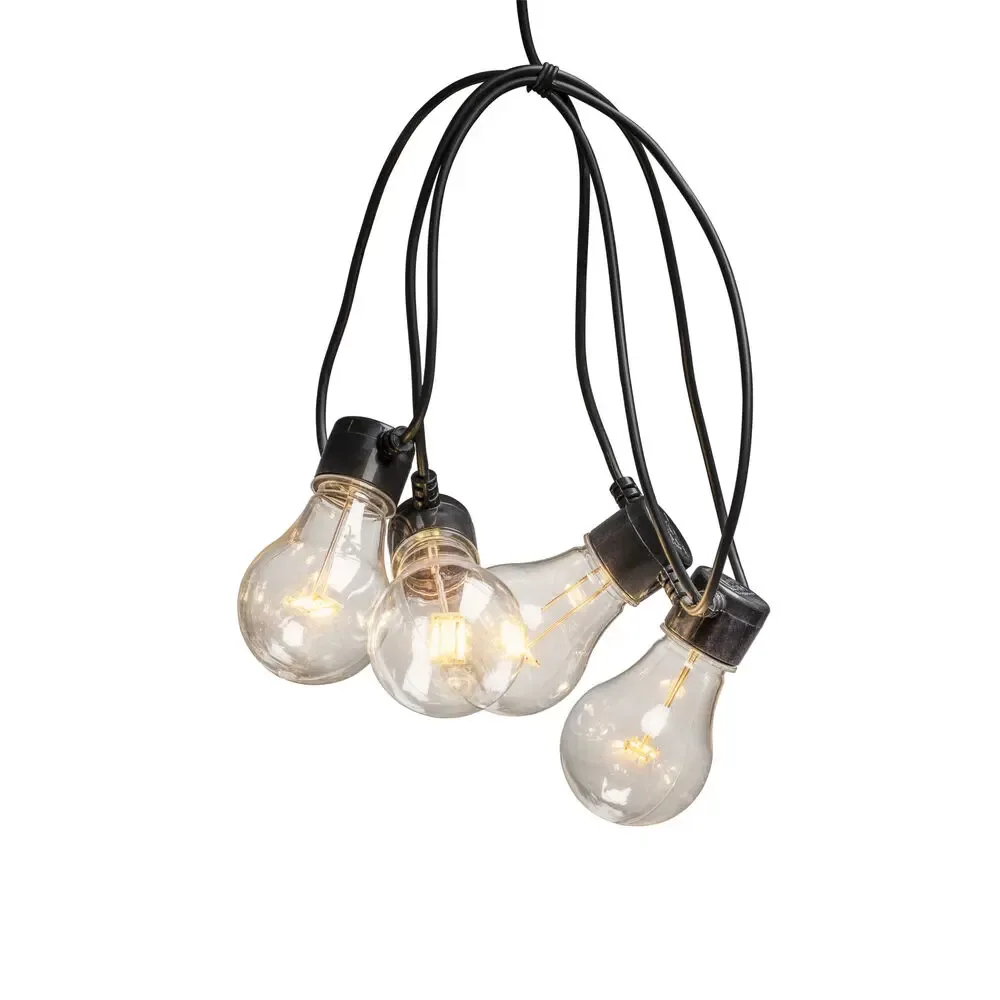 Konstsmide - Ljusslinga amber LED 4,5m - Partyslinga - Svart